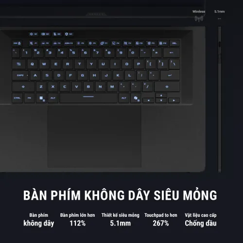 Laptop Asus ROG Zephyrus DUO 16 GX651AX-SR050WS | Core Ultra 9 386H | RTX 5090 | 16-inch 3K cảm ứng | 64GB | 2TB | Windows 11 | Xám